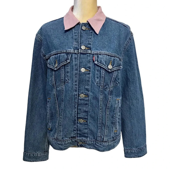 Levi's NWT Ex-Boyfriend Trucker Jean Jacket Women XS *Pls See Description* - Picture 1 of 13